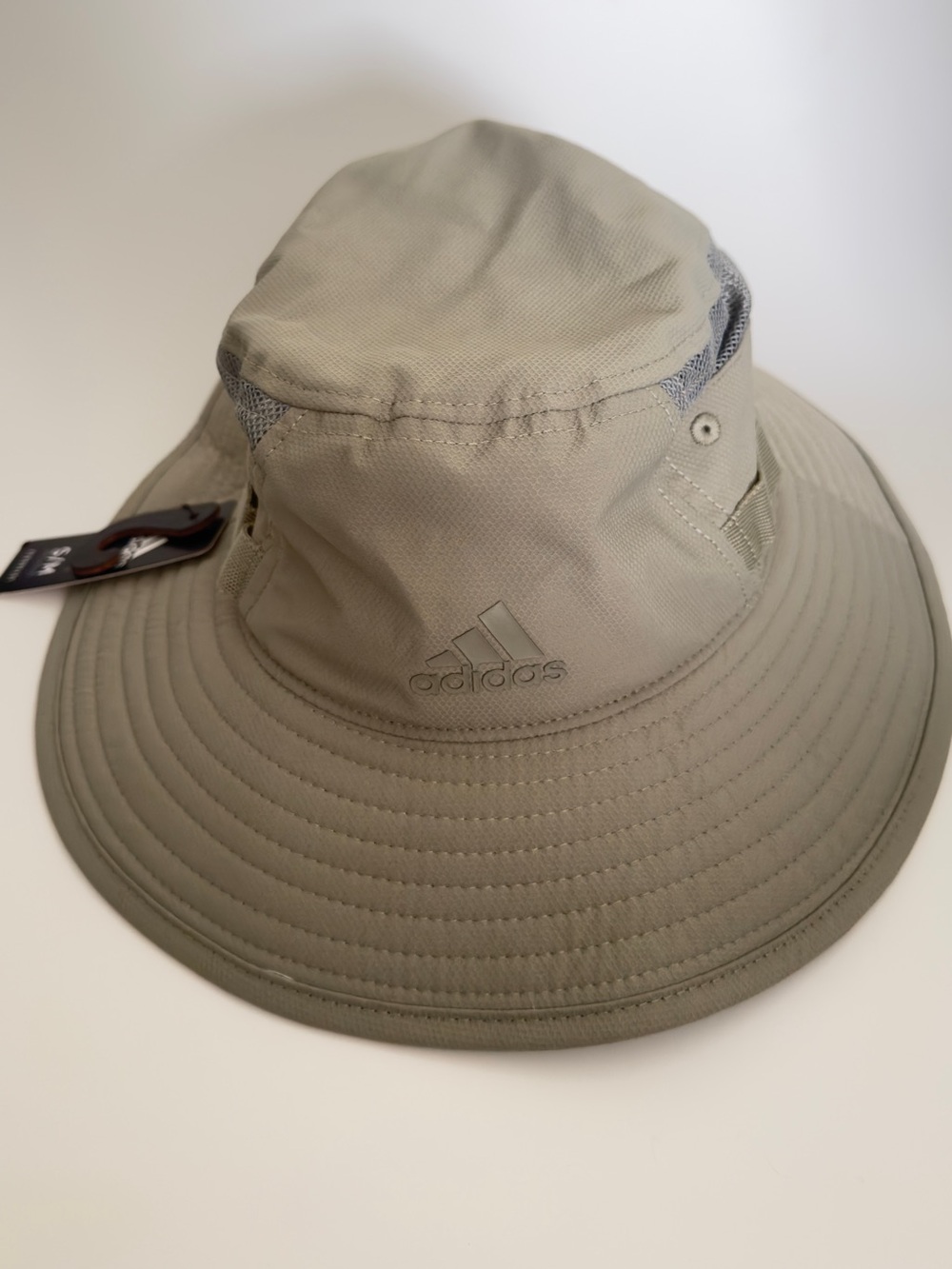 Adidas Mens Victory III Aeroready Sun Protect Bucket Hat Feather Gray Size S/M